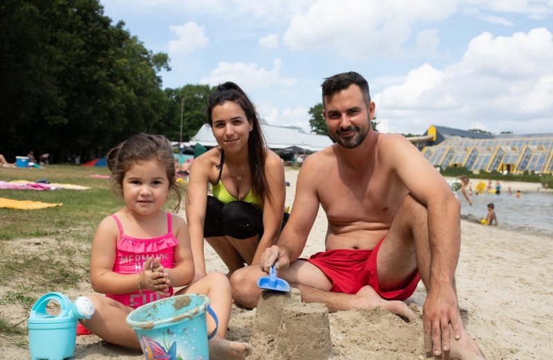 Camping in België met strandbad